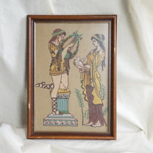 Load image into Gallery viewer, Ancient Roman Framed Wall Art (Musician with Woman &amp; Bird)
