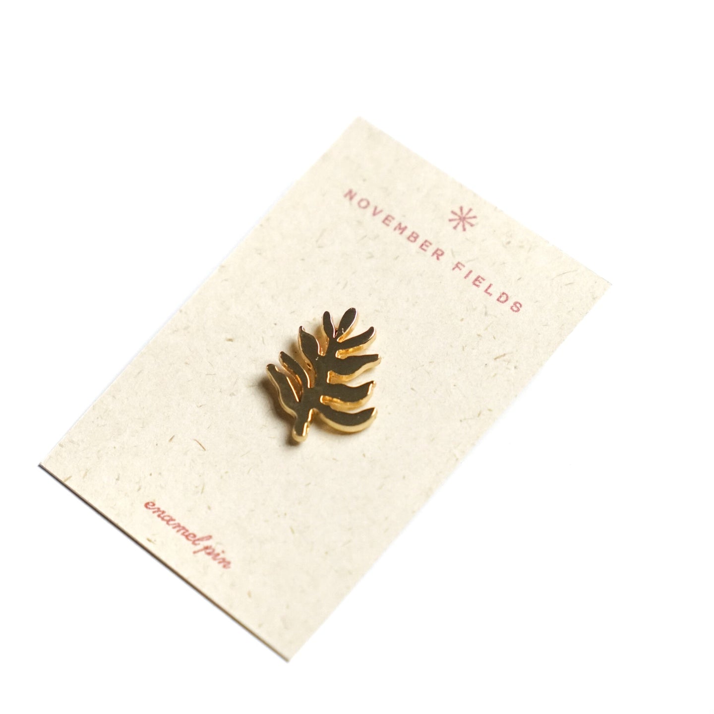 Abstract Gold Leaf Metal Pin