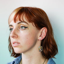 Load image into Gallery viewer, Flora - Monstera Dangle Earrings
