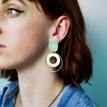 Load image into Gallery viewer, Frida Acetate and Raw Earrings
