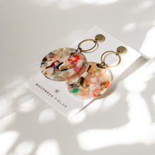 Load image into Gallery viewer, Isabel Colorful Resin w/Gold Studs Earrings
