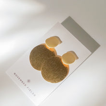 Load image into Gallery viewer, Jada Brass and Matte Gold Minimalist Earrings
