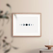Load image into Gallery viewer, Modern Moon Phases Art Print
