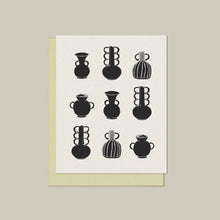 Load image into Gallery viewer, Ceramic Pots Letter-pressed Blank Card
