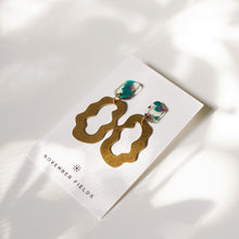 Load image into Gallery viewer, Shea Earrings - Fun Resin and Brass Earrings
