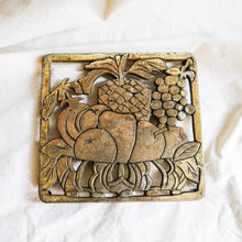 Load image into Gallery viewer, Vintage Brass Fruit Trivet

