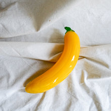 Load image into Gallery viewer, Vintage Glass Fruit Decor - Yellow Banana
