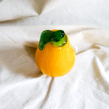 Load image into Gallery viewer, Vintage Glass Fruit Decor - Small Yellow Pear
