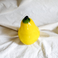 Load image into Gallery viewer, Vintage Glass Fruit Decor - Large Yellow Pear
