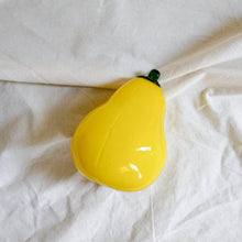 Load image into Gallery viewer, Vintage Glass Fruit Decor - Large Yellow Pear
